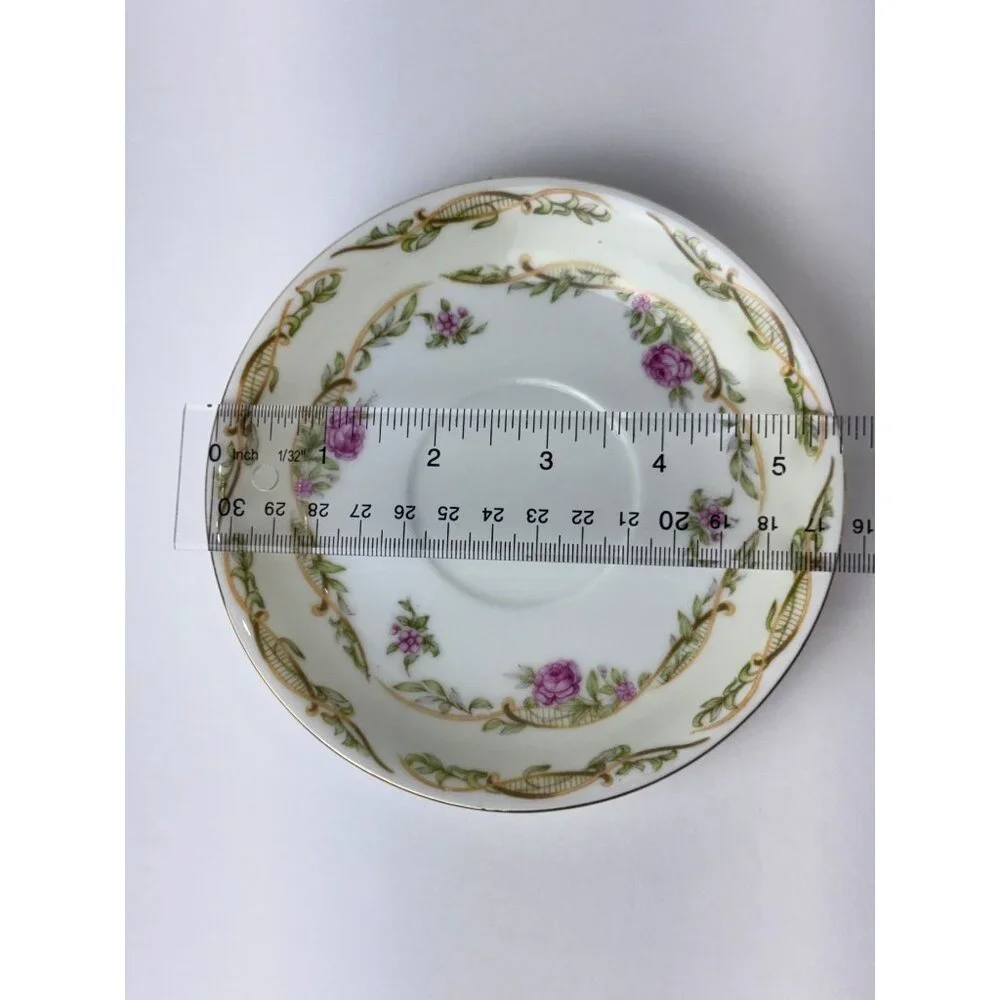 Vintage Orion Fine China Floral Cup Saucer Bread Plate Salad Plate Bowl 5 Piece